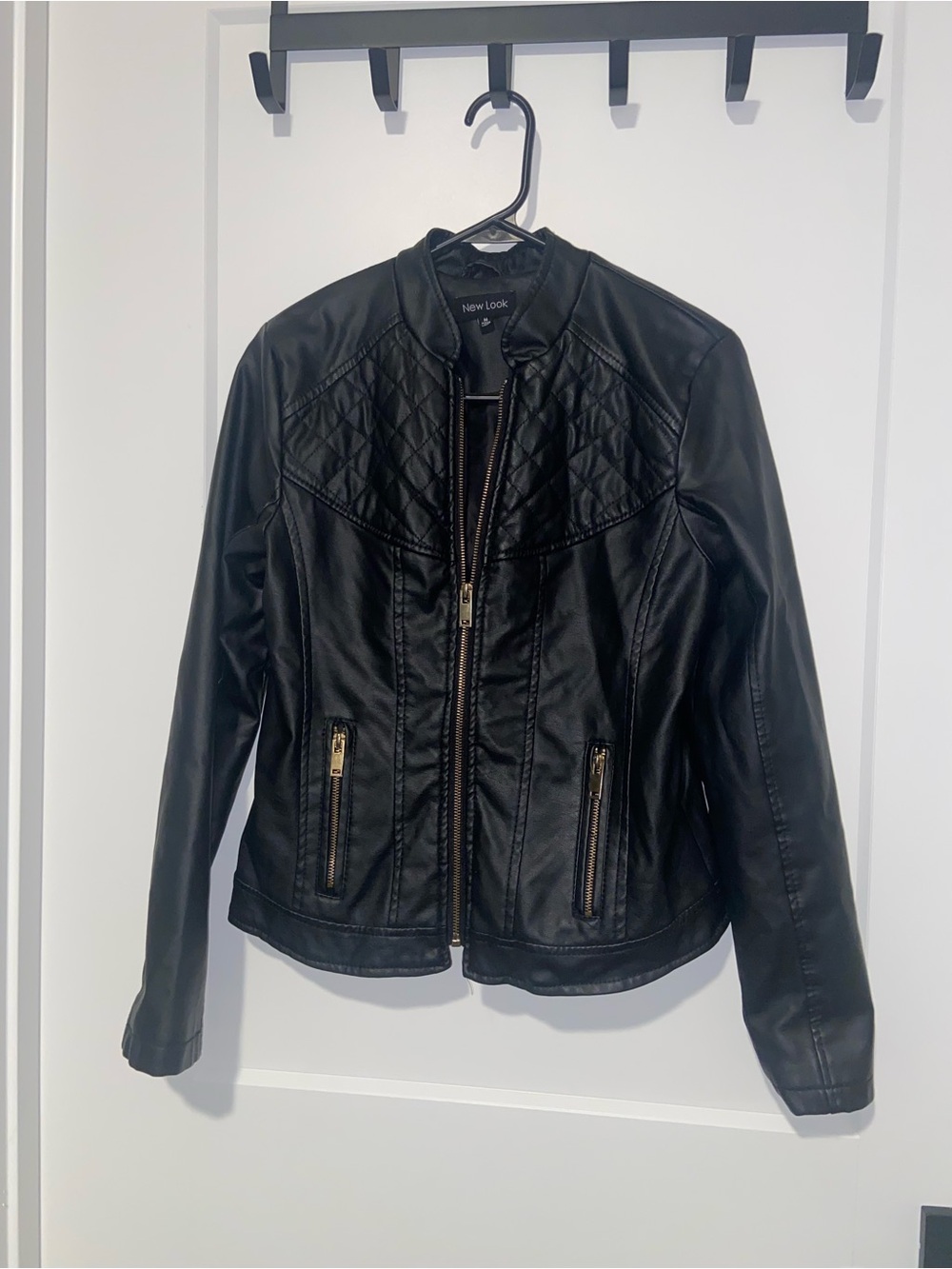 Black Faux Leather Jacket